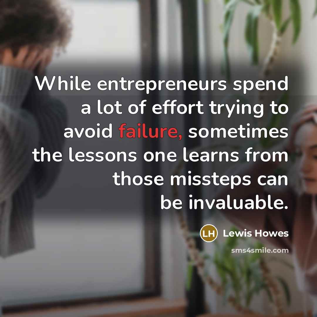 “While entrepreneurs spend a lot of effort trying to avoid…” quote by Lewis Howes
