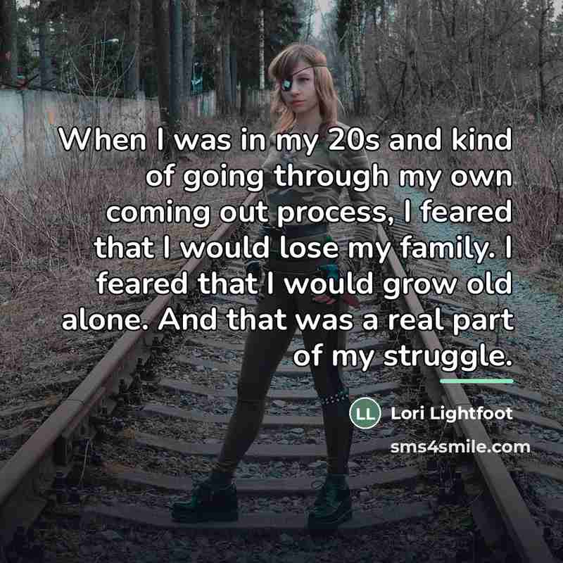 “When I was in my 20s and kind of going…” quote by Lori Lightfoot