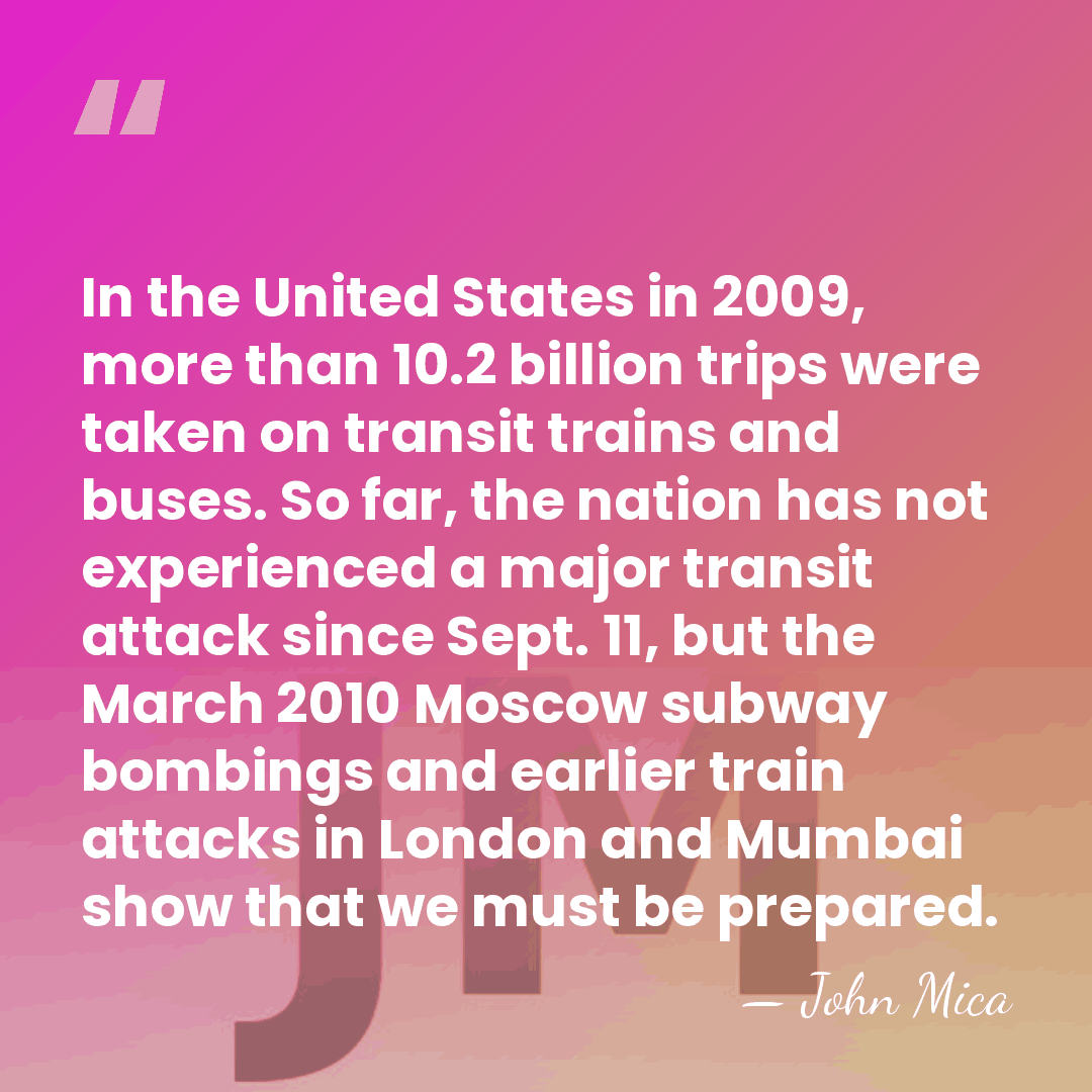 In the United States in 2009, more than 10.2 billion trips were&hellip; - John Mica