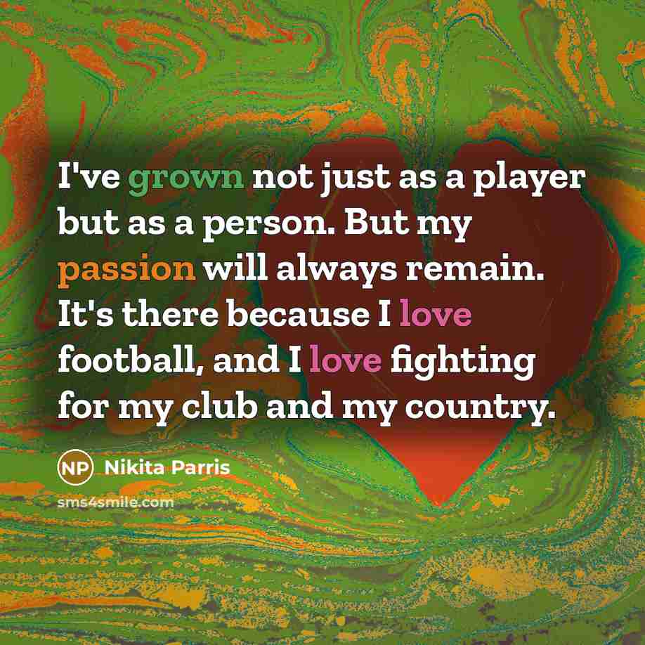 “I've grown not just as a player but as a…” quote by Nikita Parris