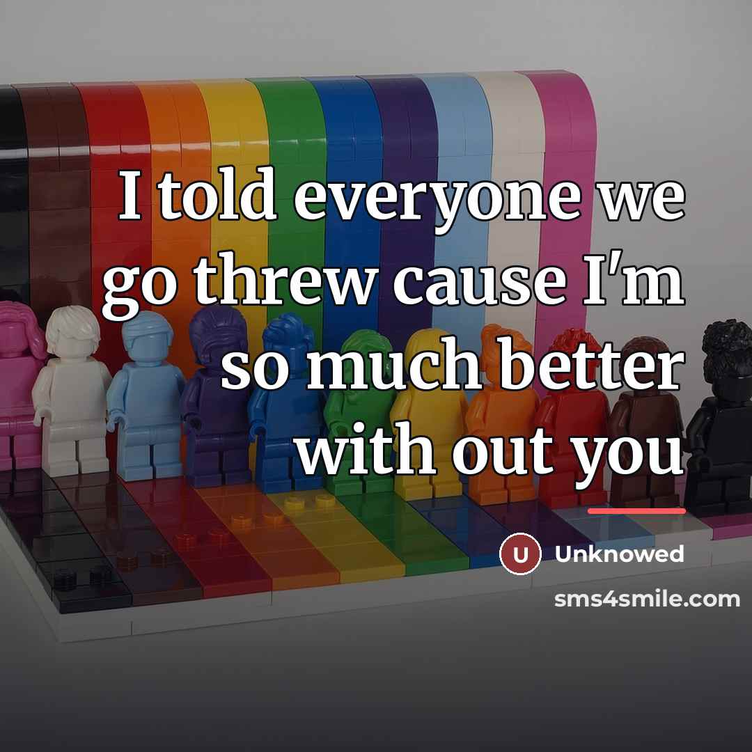 “I told everyone we go threw cause I'm so much…” quote by Unknowed