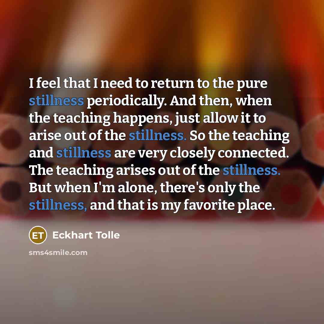 “I feel that I need to return to the pure…” quote by Eckhart Tolle
