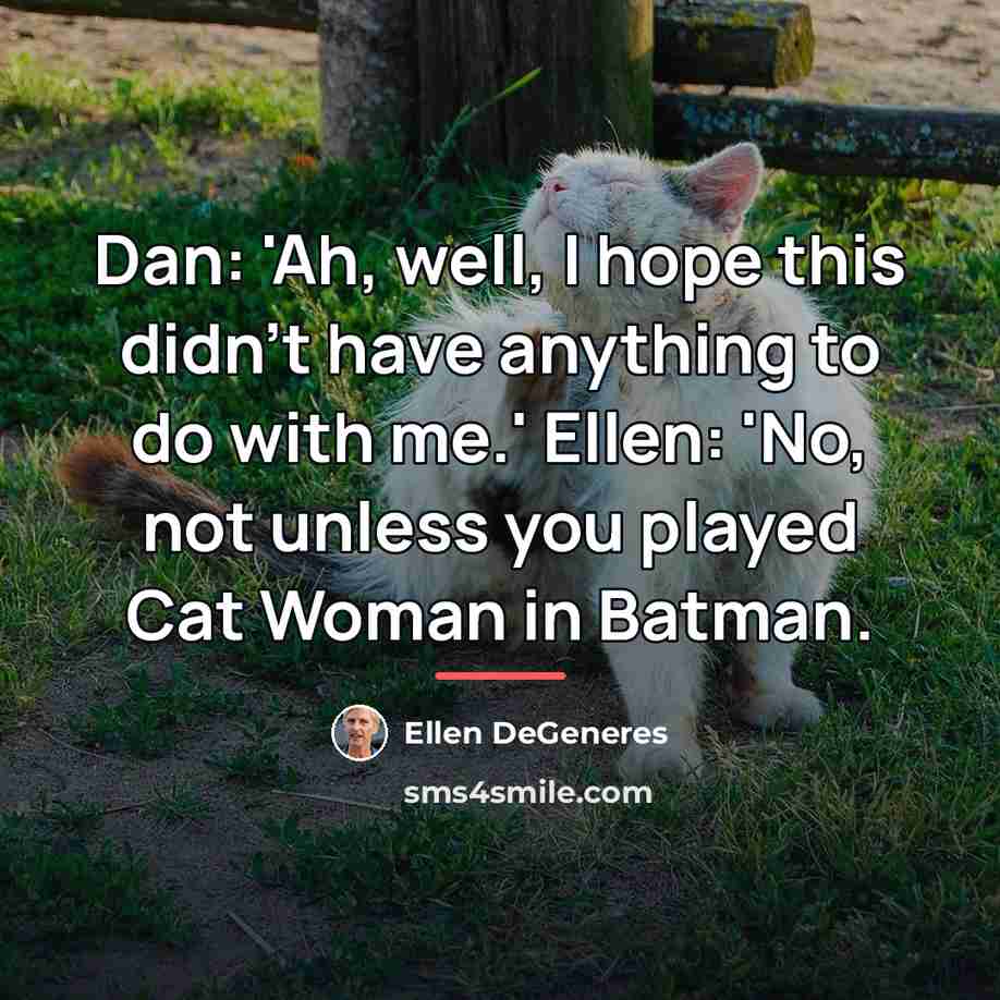 “Dan: 'Ah, well, I hope this didn't have anything to…” quote by Ellen DeGeneres