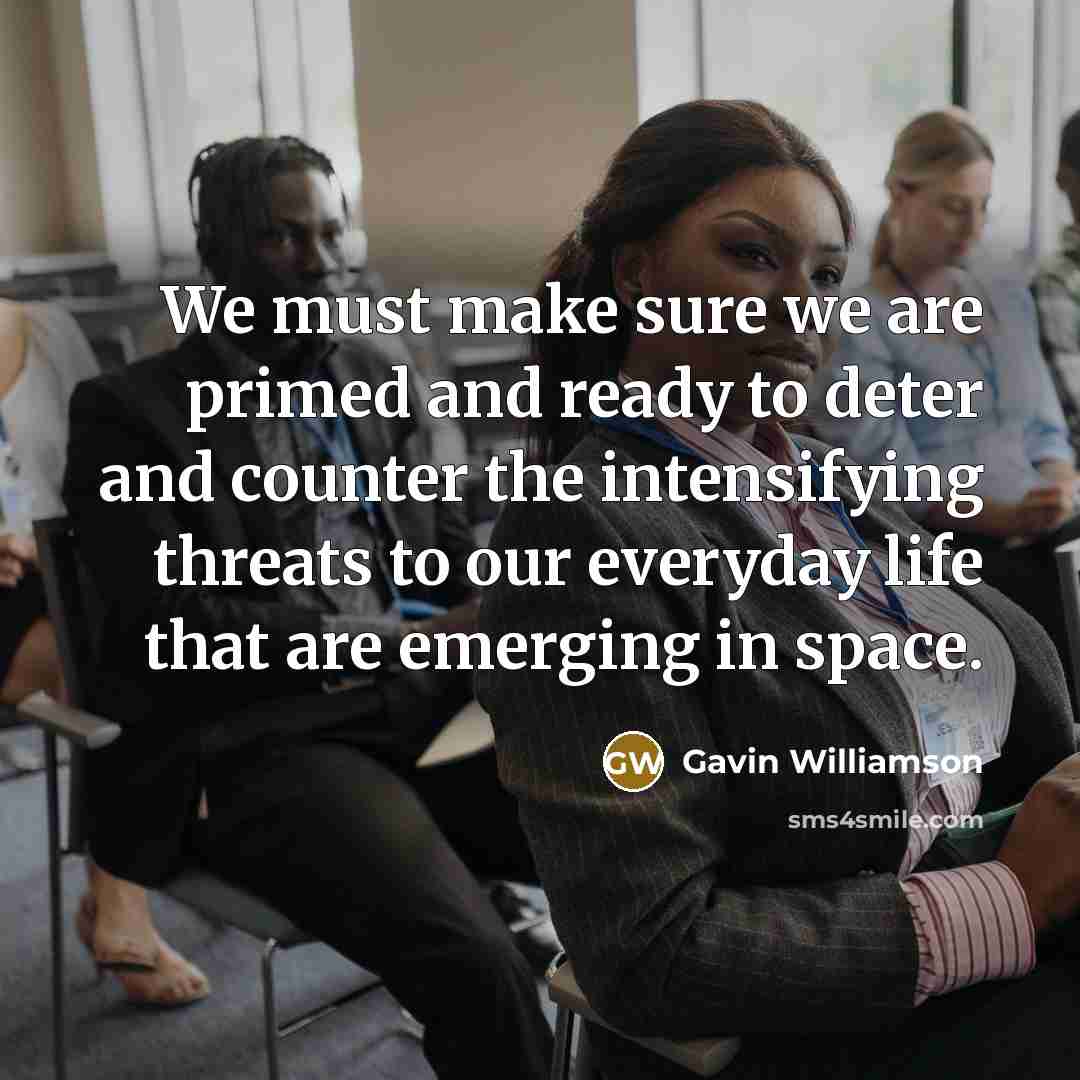 “We must make sure we are primed and ready to…” quote by Gavin Williamson