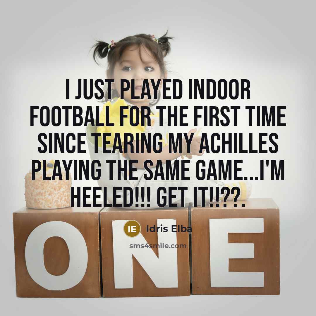 “I just played indoor football for the first time since…” quote by Idris Elba