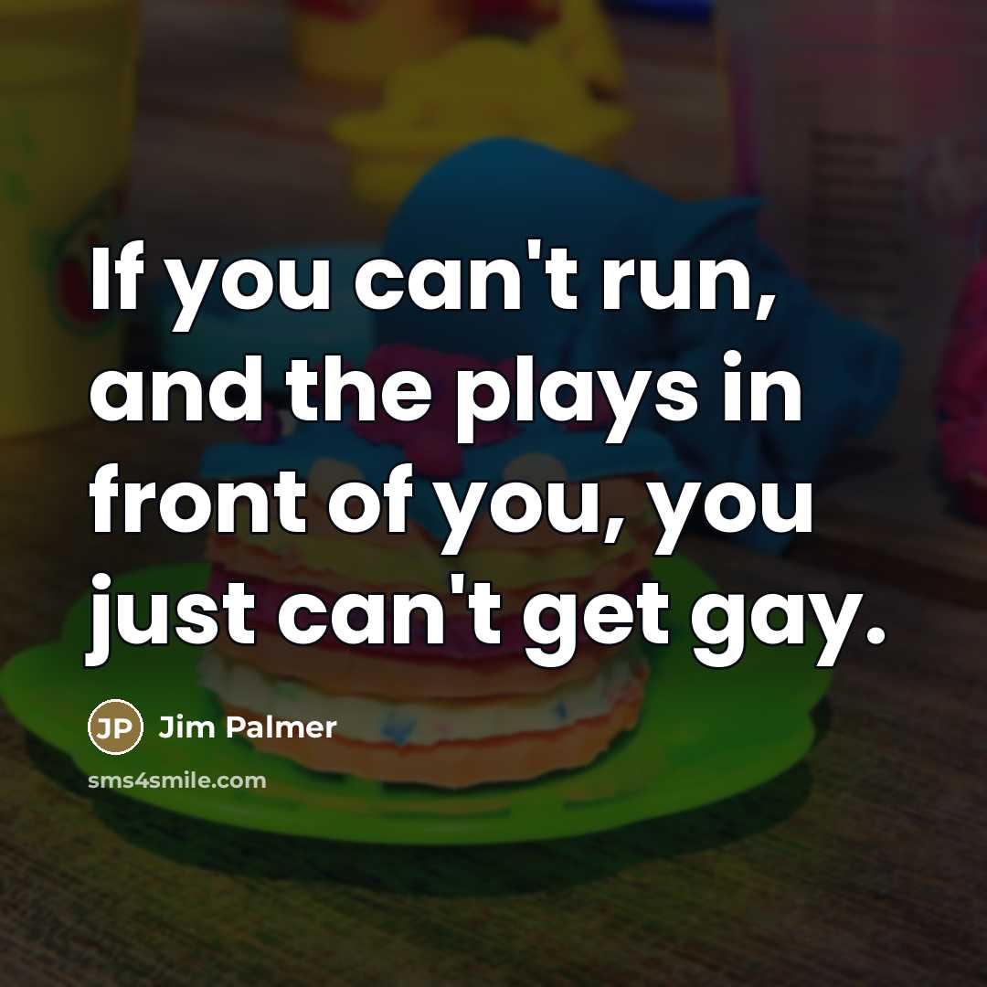 “If you can't run, and the plays in front of…” quote by Jim Palmer