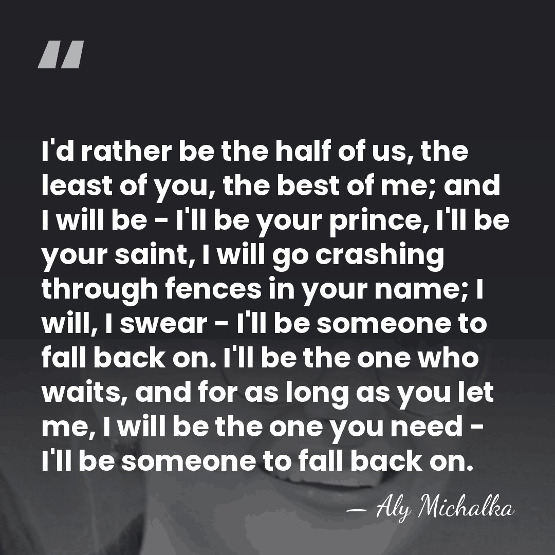 I'd rather be the half of us, the least of you, the&hellip; - Aly Michalka