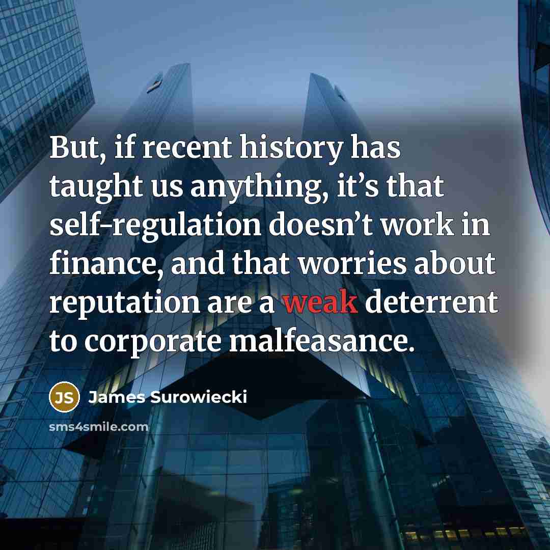 “But, if recent history has taught us anything, it’s that…” quote by James Surowiecki