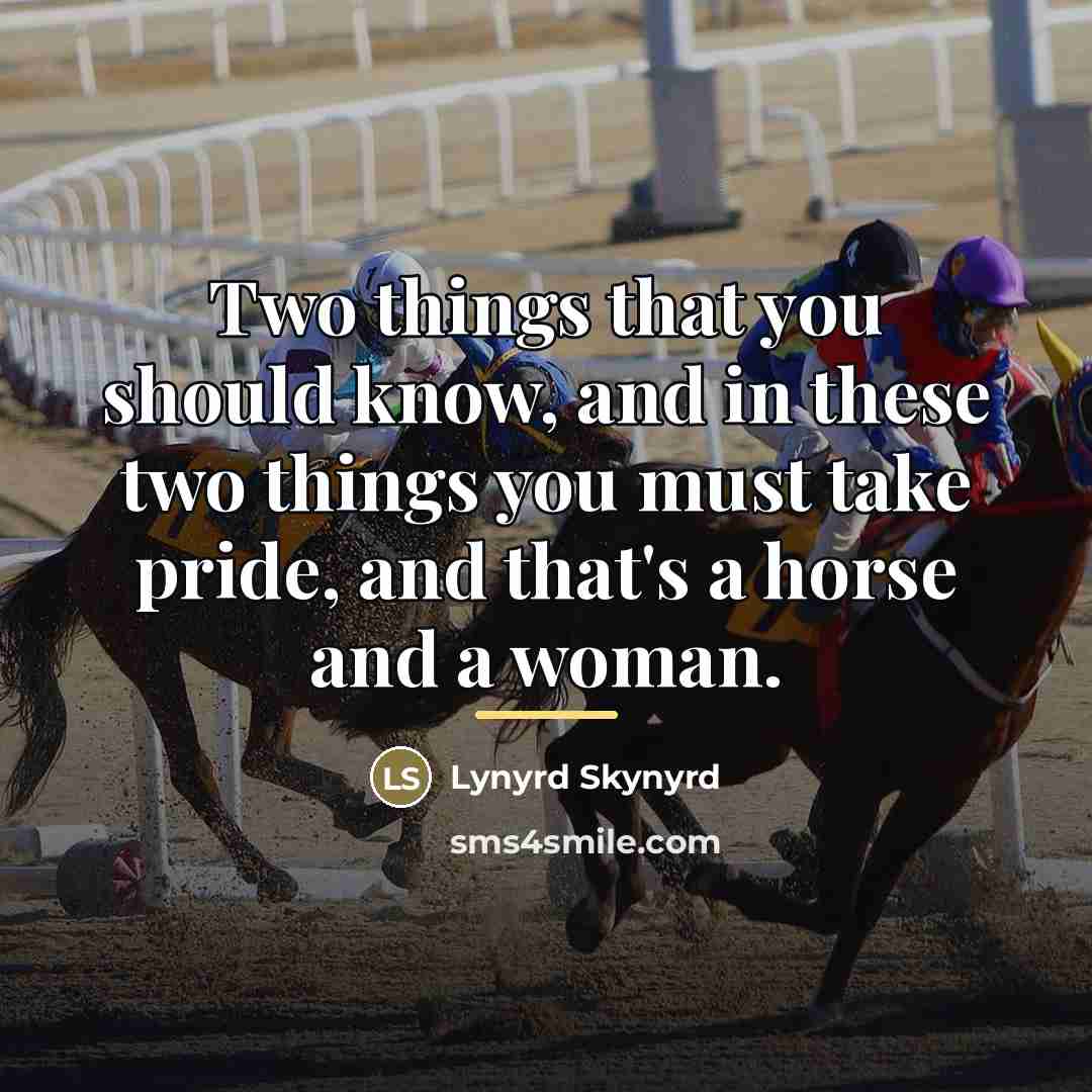 “Two things that you should know, and in these two…” quote by Lynyrd Skynyrd
