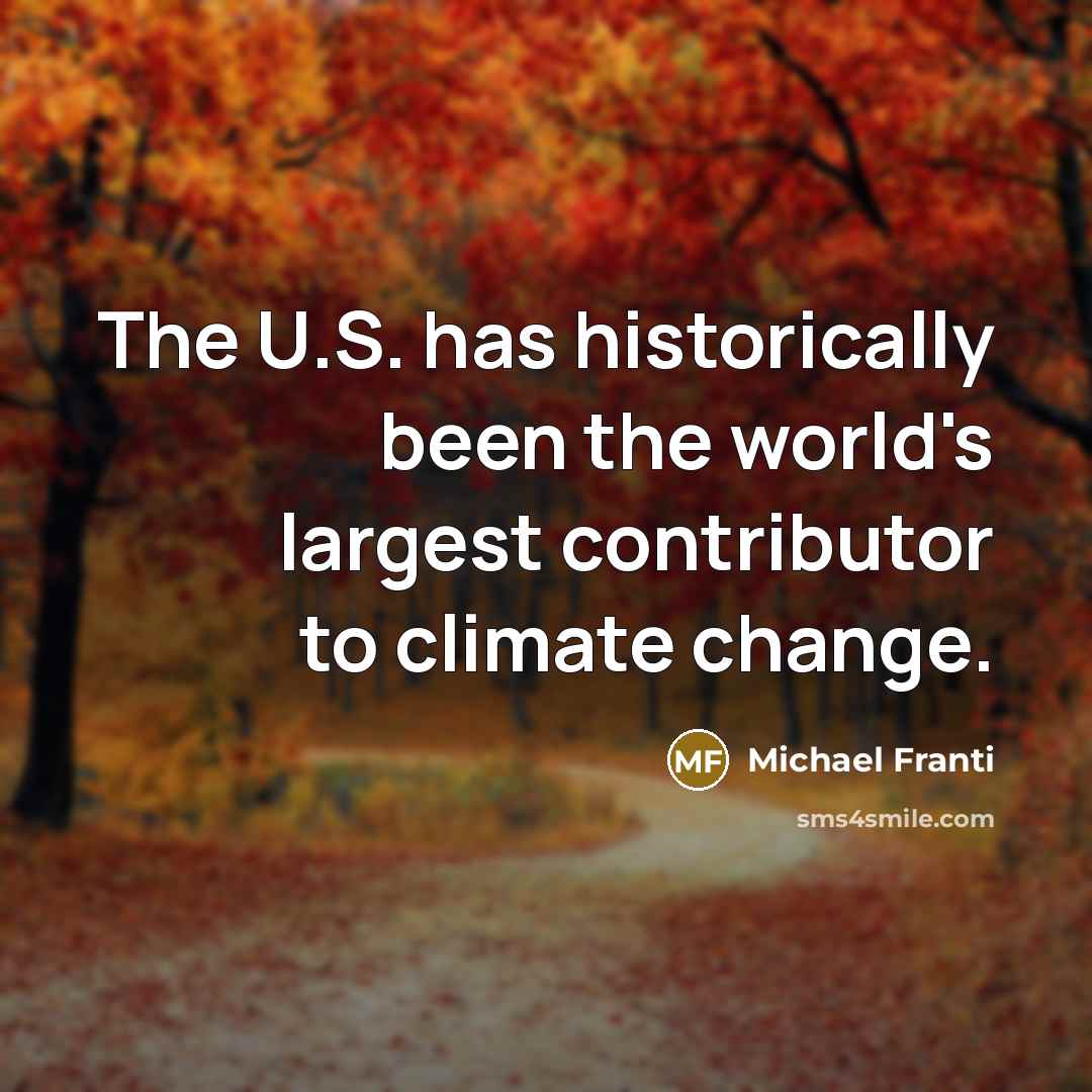“The U.S. has historically been the world's largest contributor to…” quote by Michael Franti
