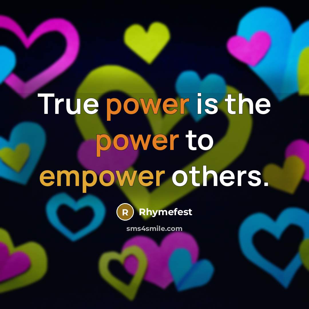 “True power is the power to empower others.” quote by Rhymefest