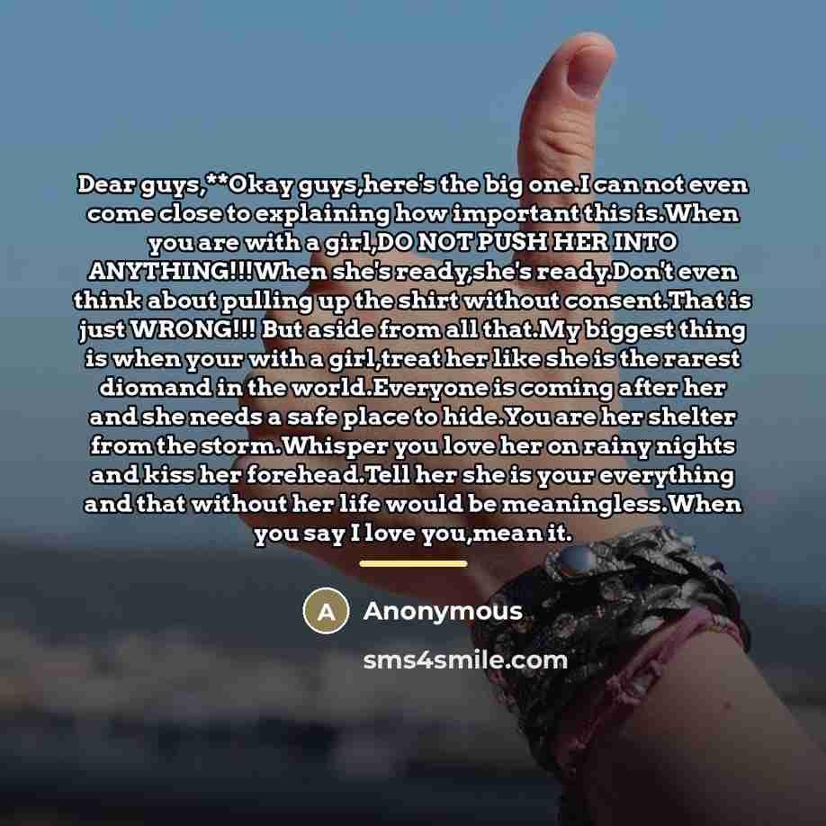 “Dear guys,**Okay guys,here's the big one.I can not even come…” quote by Anonymous