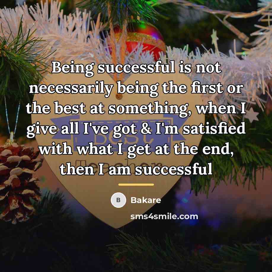 “Being successful is not necessarily being the first or the…” quote by Bakare