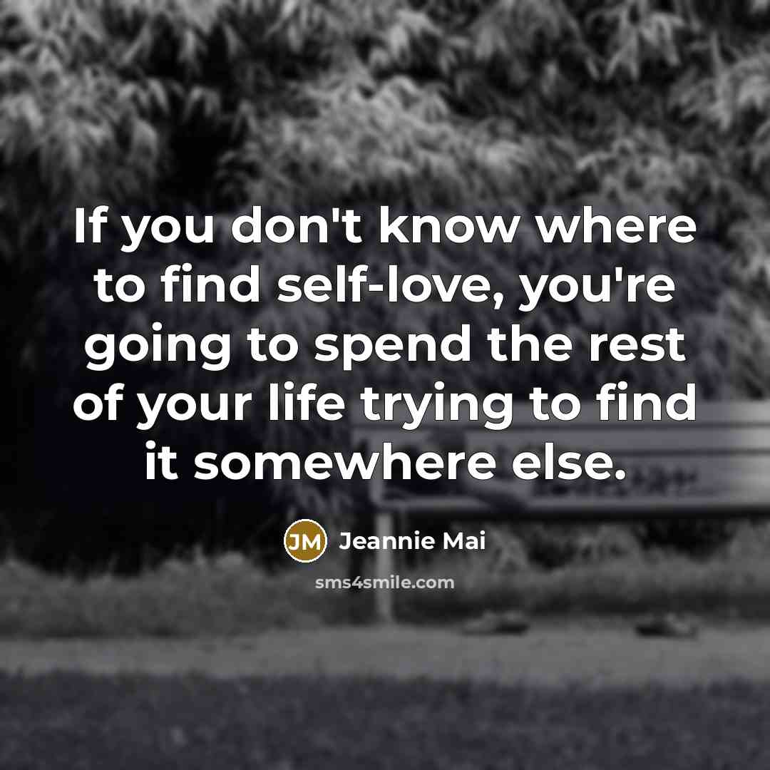 “If you don't know where to find self-love, you're going…” quote by Jeannie Mai