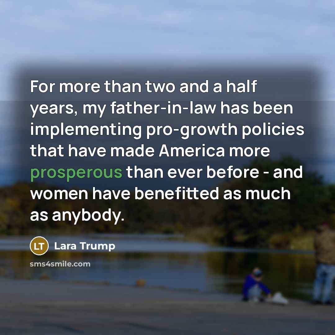 “For more than two and a half years, my father-in-law…” quote by Lara Trump