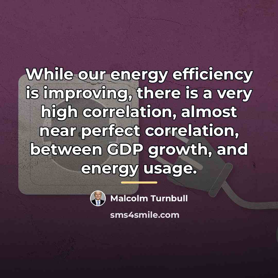 “While our energy efficiency is improving, there is a very…” quote by Malcolm Turnbull
