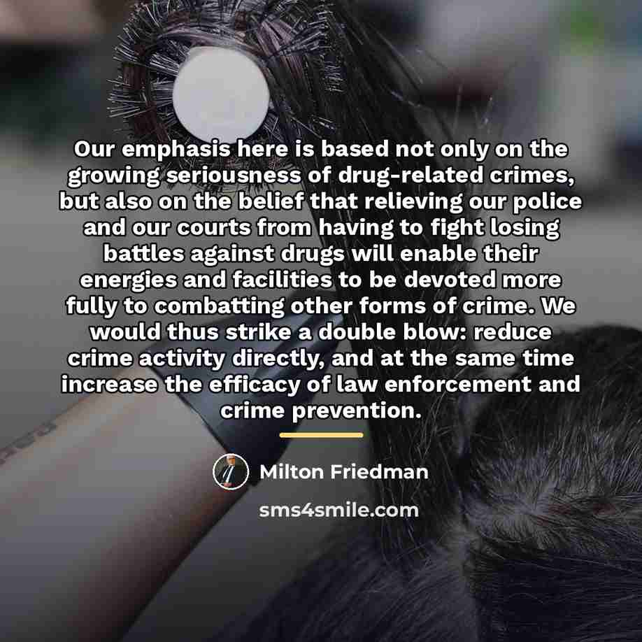 “Our emphasis here is based not only on the growing…” quote by Milton Friedman