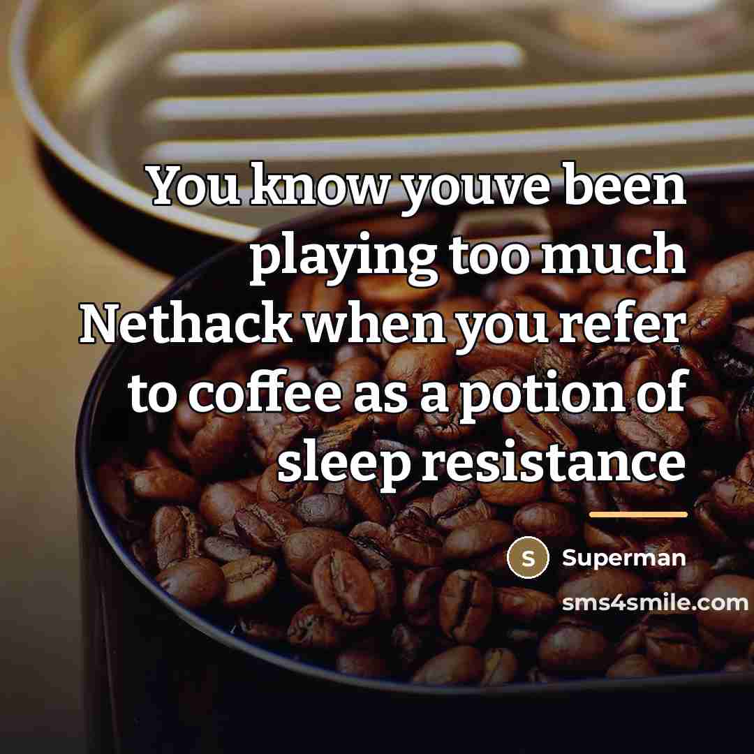 “You know youve been playing too much Nethack when you…” quote by Superman
