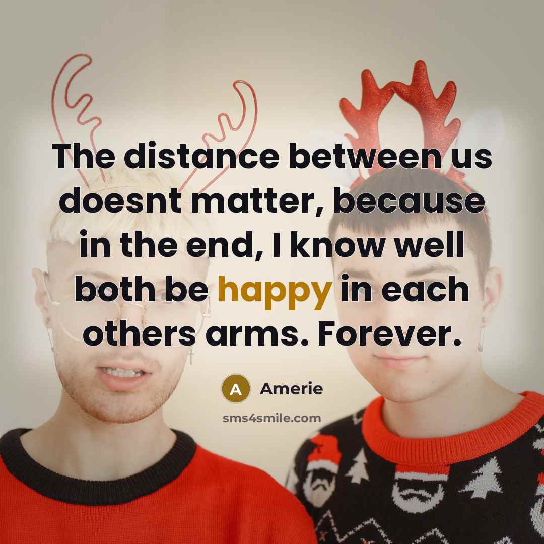 “The distance between us doesnt matter, because in the end,…” quote by Amerie