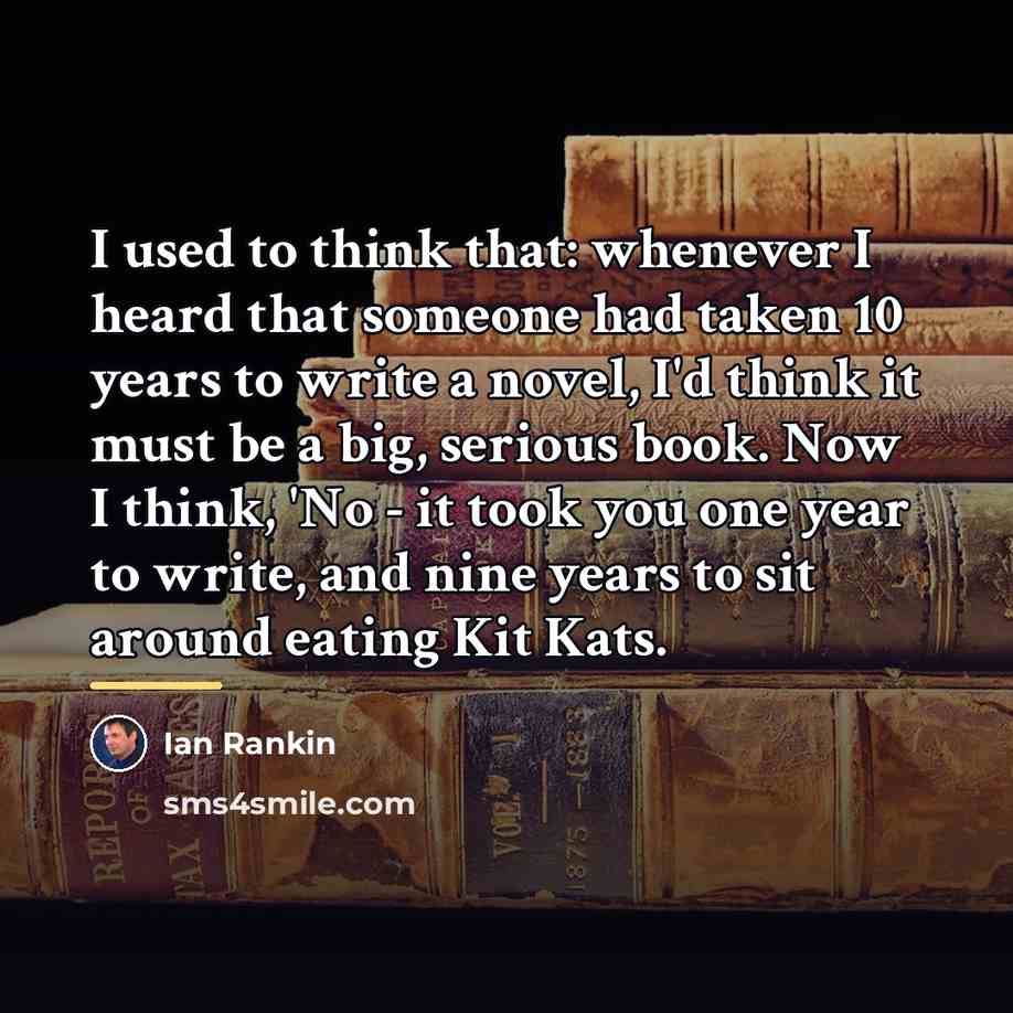 “I used to think that: whenever I heard that someone…” quote by Ian Rankin