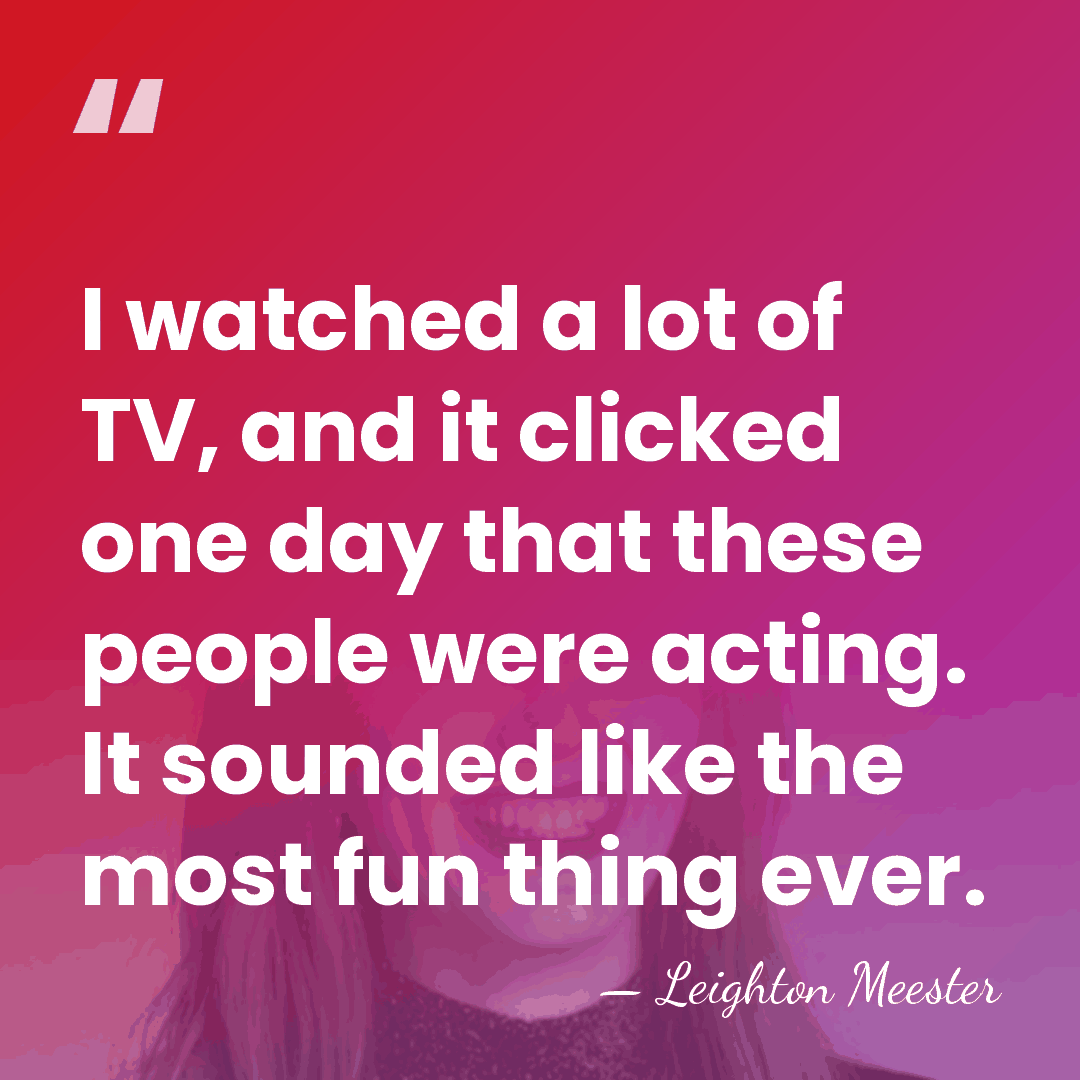 I watched a lot of TV, and it clicked one day that&hellip; - Leighton Meester