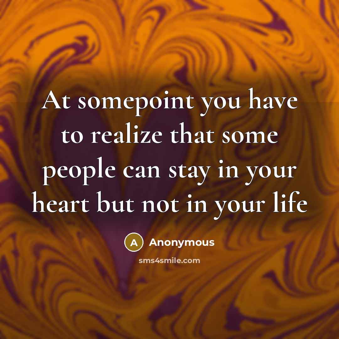 “At somepoint you have to realize that some people can…” quote by Anonymous