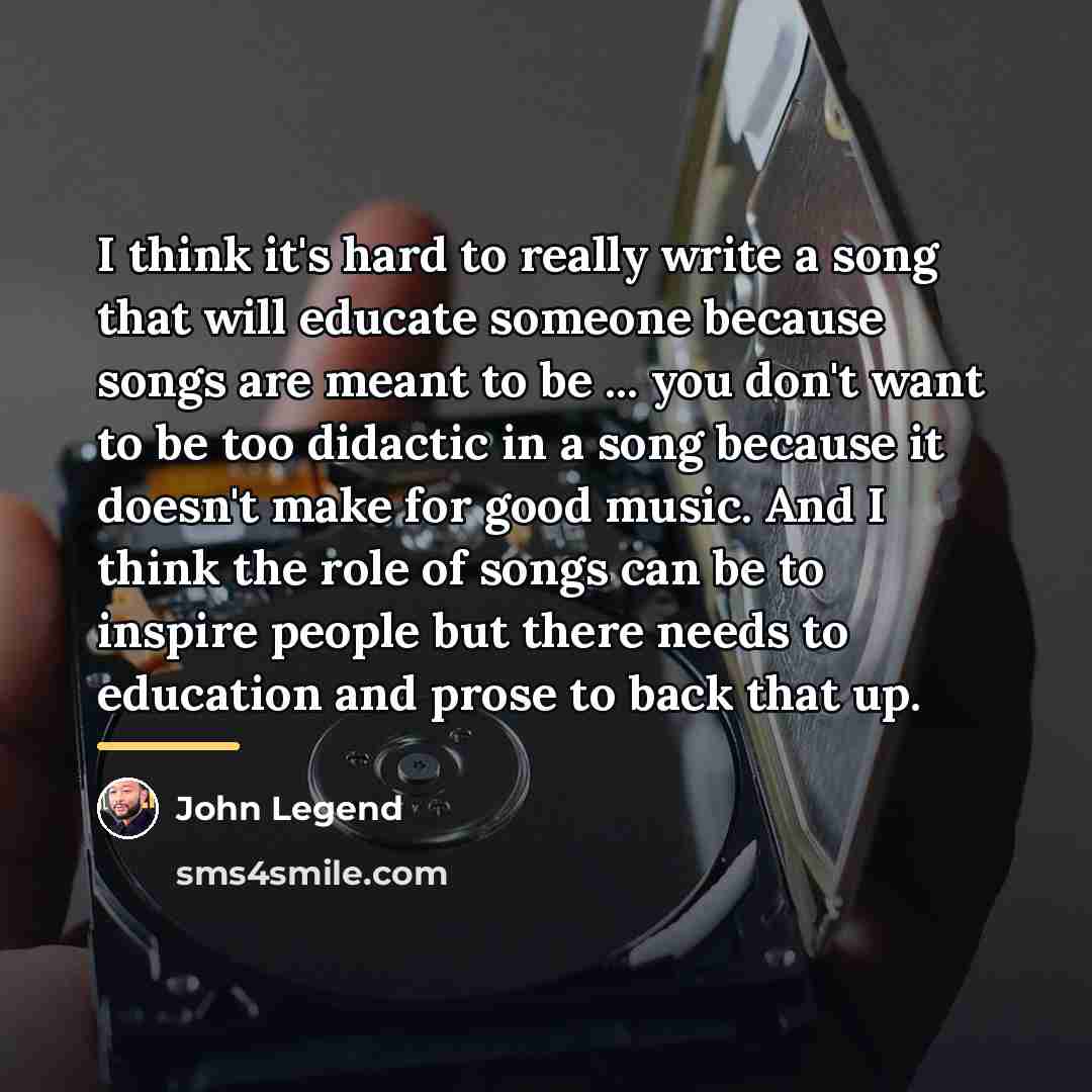“I think it's hard to really write a song that…” quote by John Legend