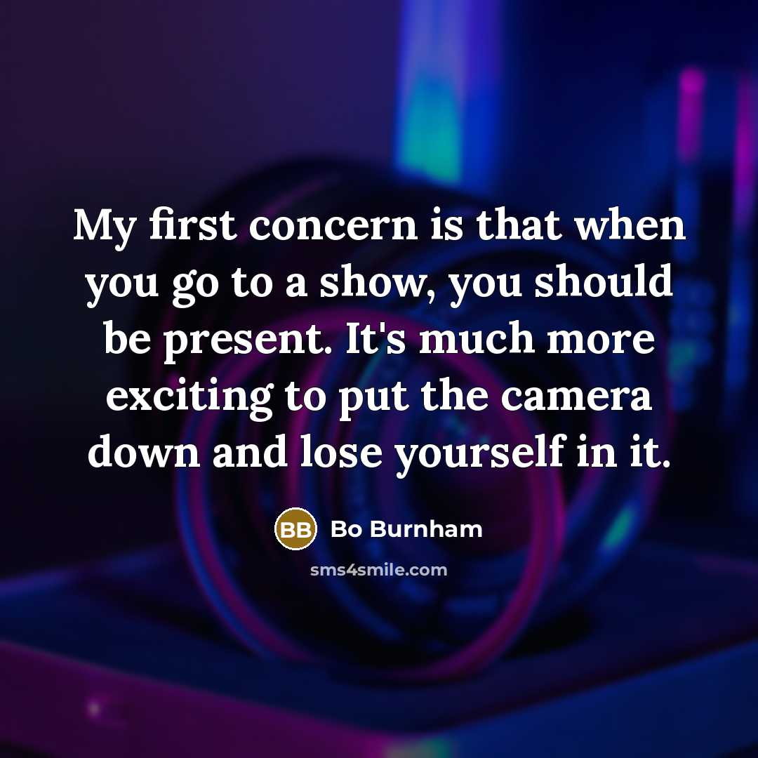 “My first concern is that when you go to a…” quote by Bo Burnham