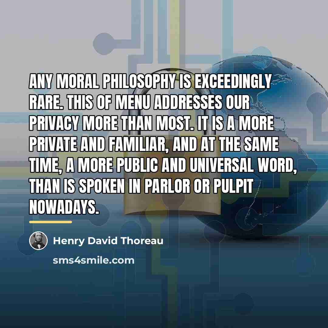 “Any moral philosophy is exceedingly rare. This of Menu addresses…” quote by Henry David Thoreau