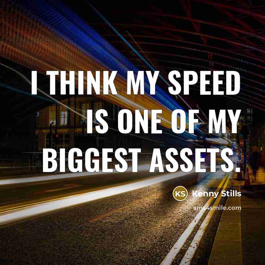 “I think my speed is one of my biggest assets.…” quote by Kenny Stills