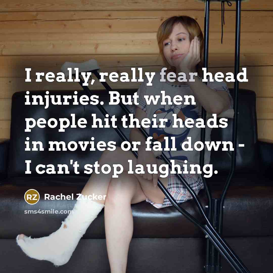 “I really, really fear head injuries. But when people hit…” quote by Rachel Zucker
