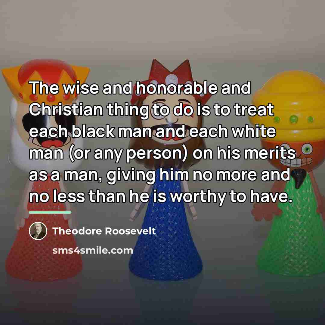 “The wise and honorable and Christian thing to do is…” quote by Theodore Roosevelt