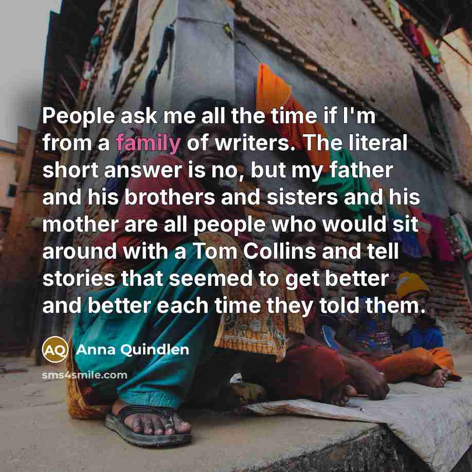 “People ask me all the time if I'm from a…” quote by Anna Quindlen