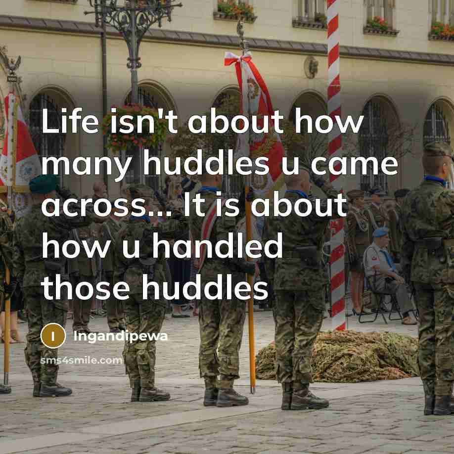 “Life isn't about how many huddles u came across.... It…” quote by Ingandipewa