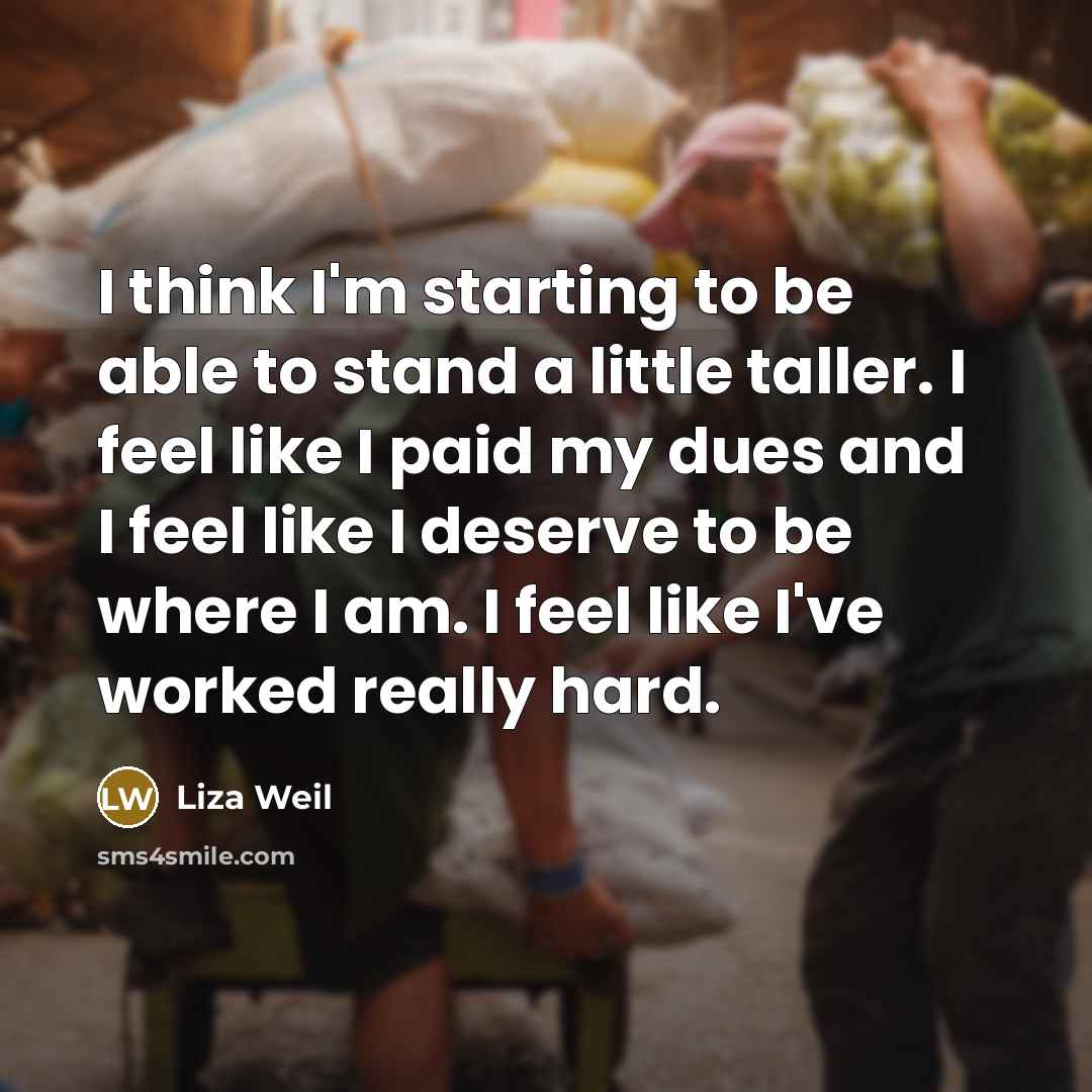 “I think I'm starting to be able to stand a…” quote by Liza Weil