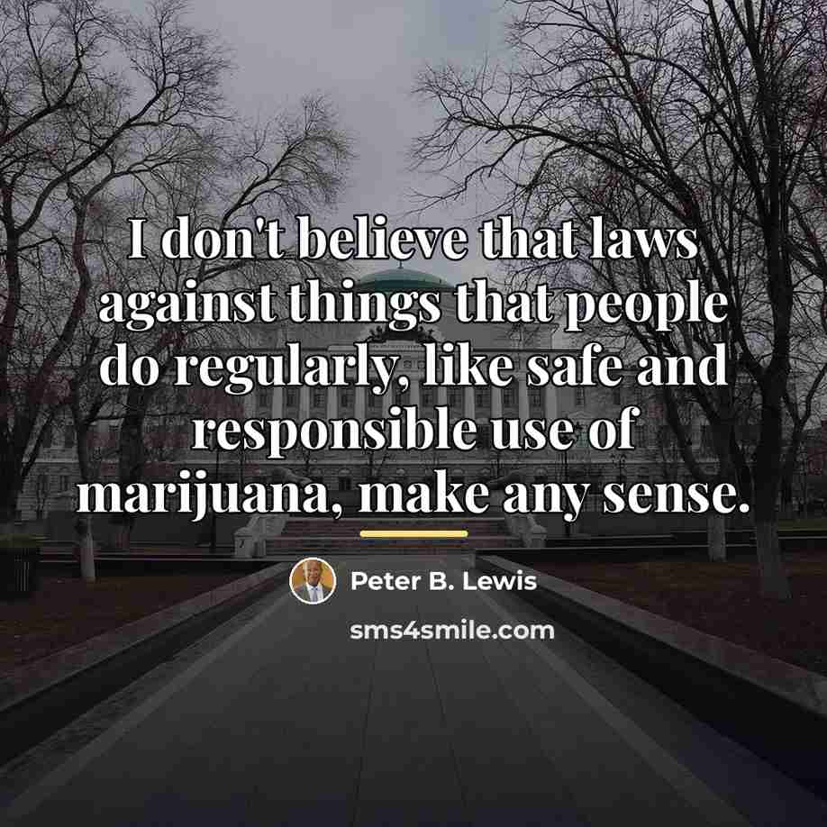 “I don't believe that laws against things that people do…” quote by Peter B. Lewis