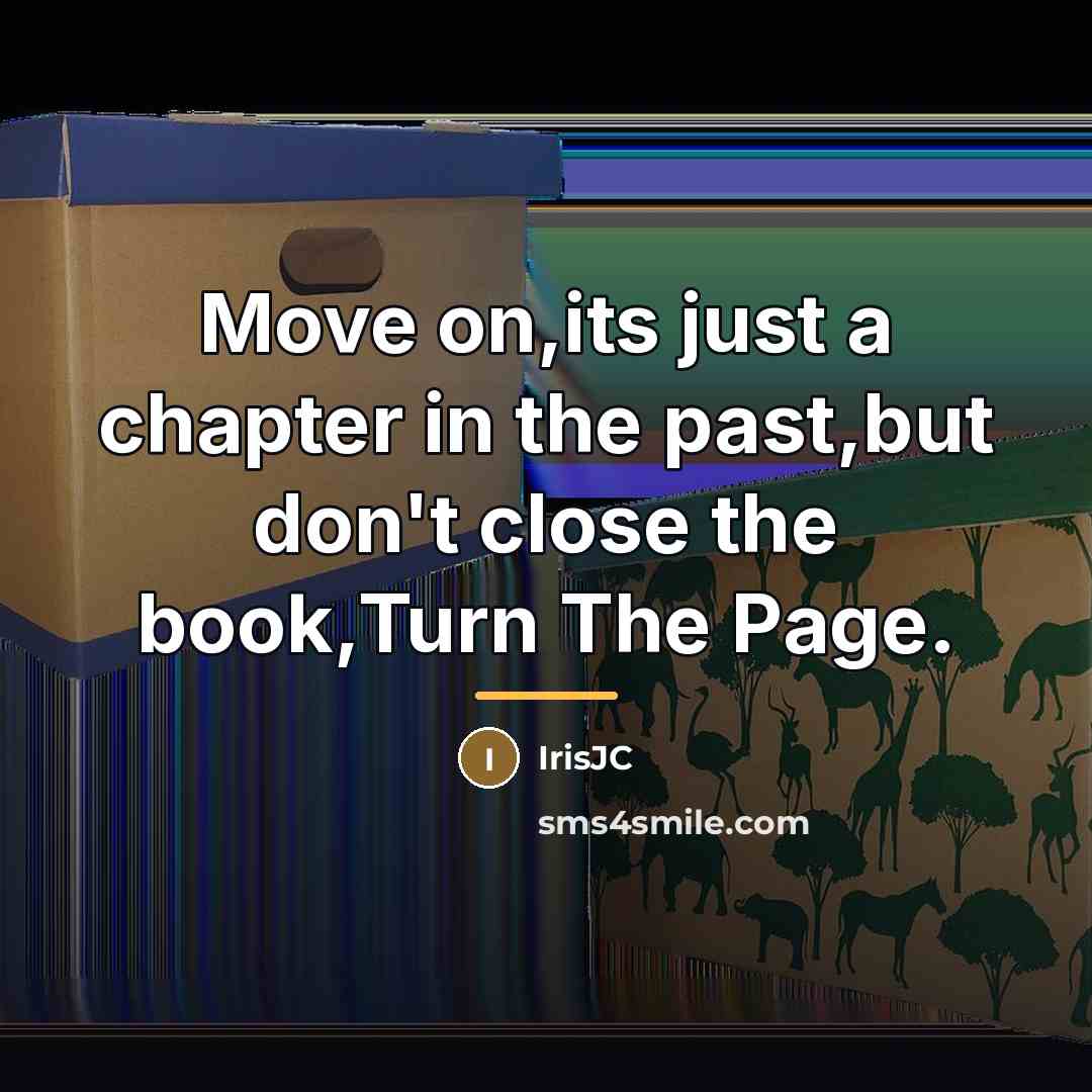 “Move on,its just a chapter in the past,but don't close…” quote by IrisJC