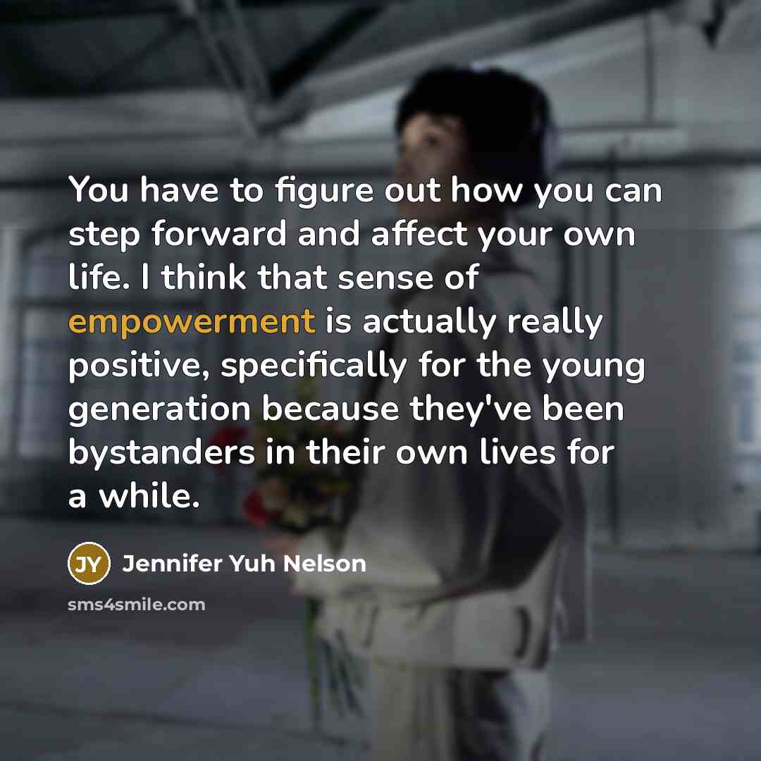 “You have to figure out how you can step forward…” quote by Jennifer Yuh Nelson