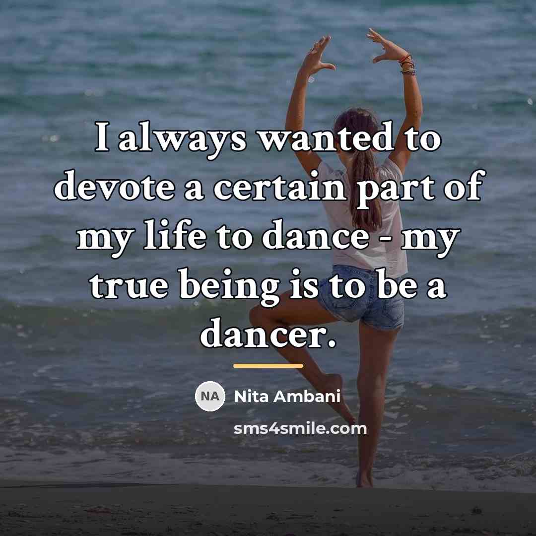 “I always wanted to devote a certain part of my…” quote by Nita Ambani