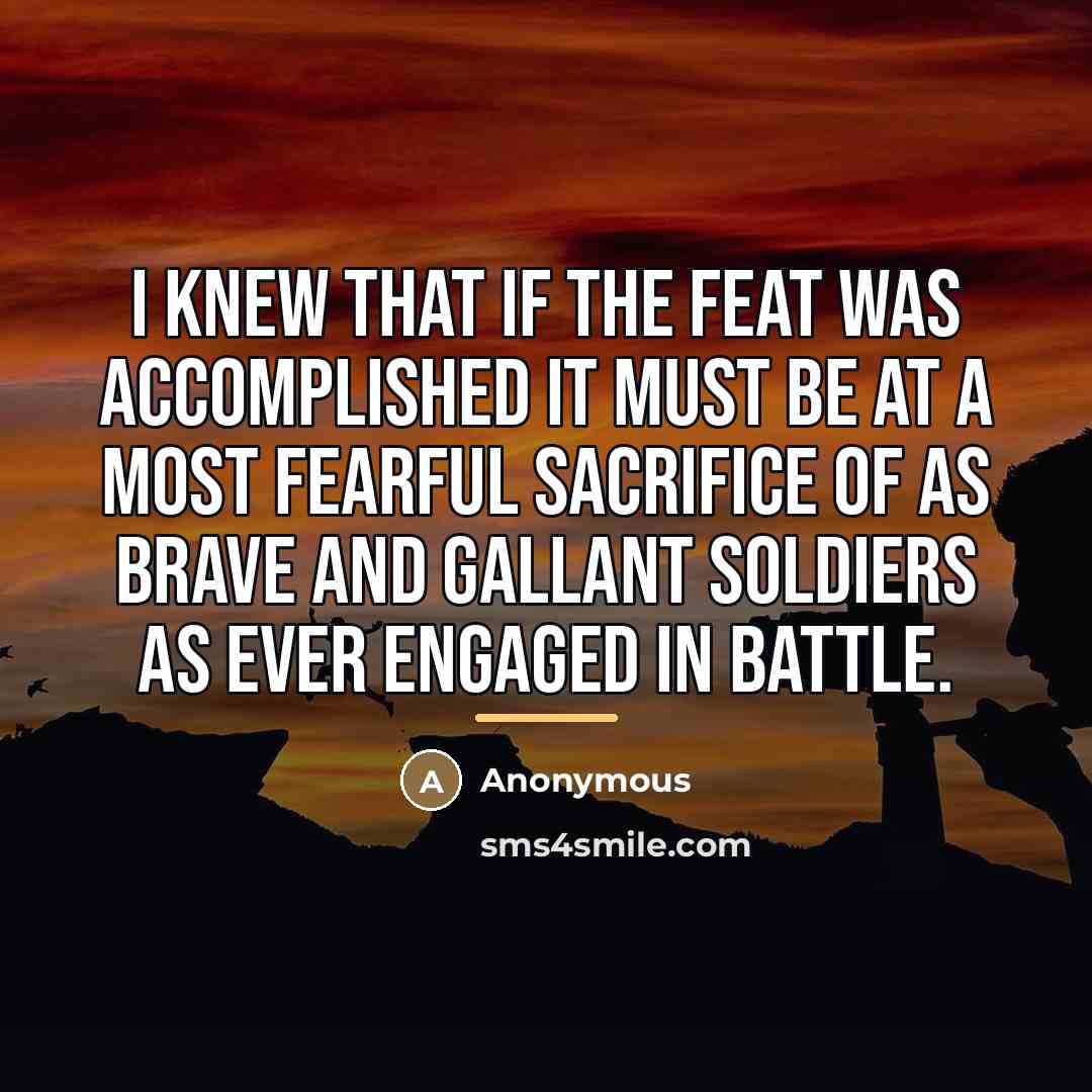 “I knew that if the feat was accomplished it must…” quote by Anonymous