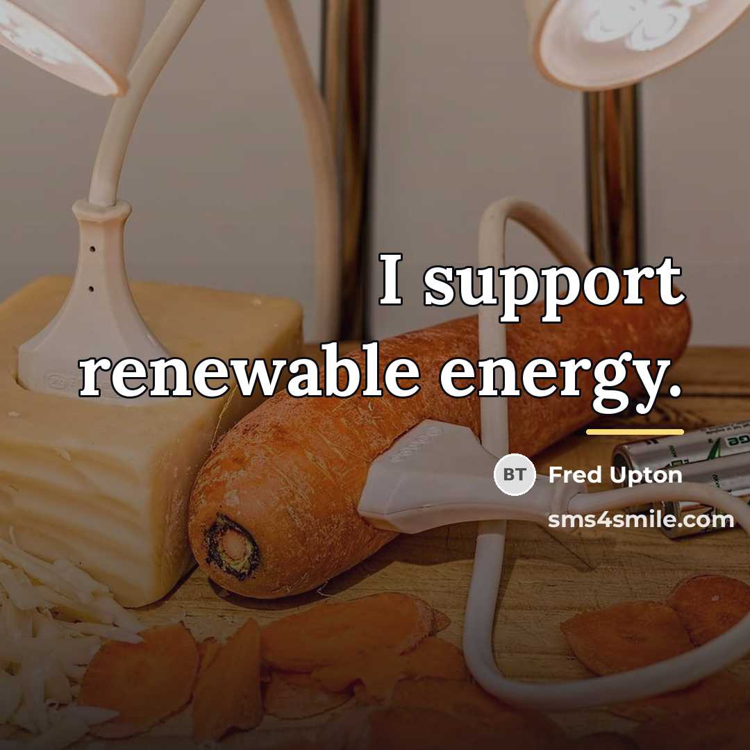 “I support renewable energy.…” quote by Fred Upton