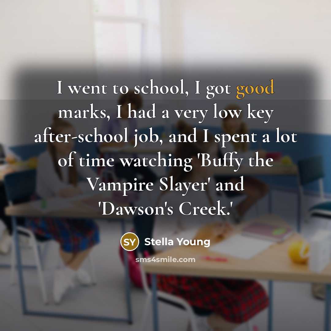 “I went to school, I got good marks, I had…” quote by Stella Young