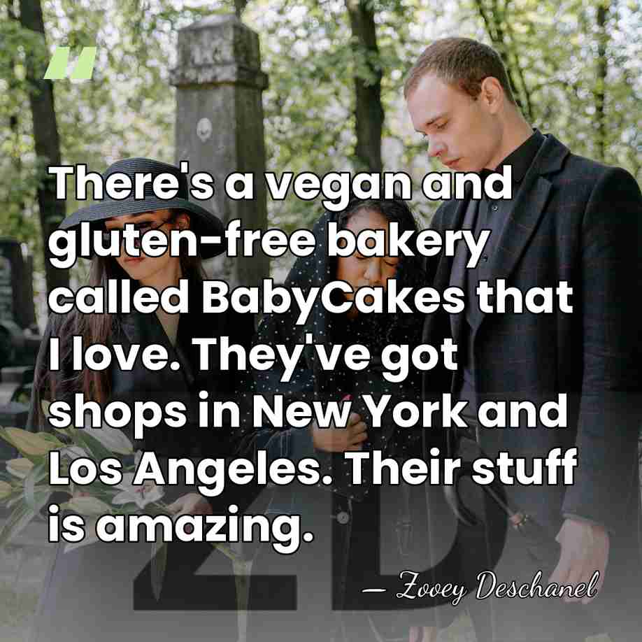 There's a vegan and gluten-free bakery called BabyCakes that I love. They've&hellip; - Zooey Deschanel