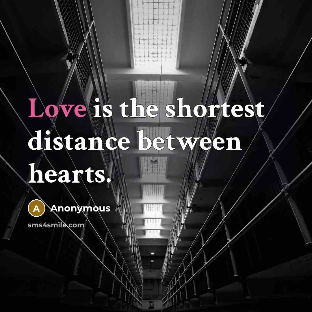 “Love is the shortest distance between hearts.…” quote by Anonymous