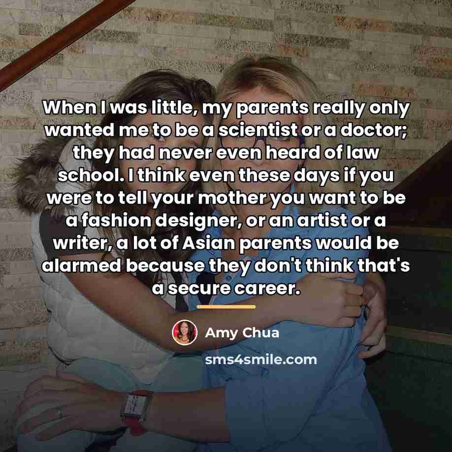 “When I was little, my parents really only wanted me…” quote by Amy Chua