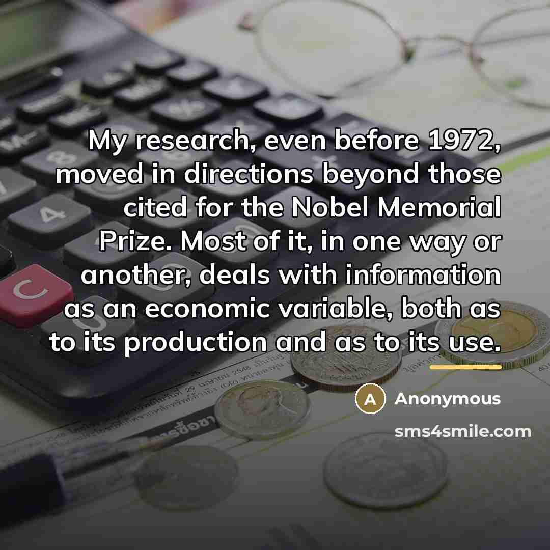“My research, even before 1972, moved in directions beyond those…” quote by Anonymous