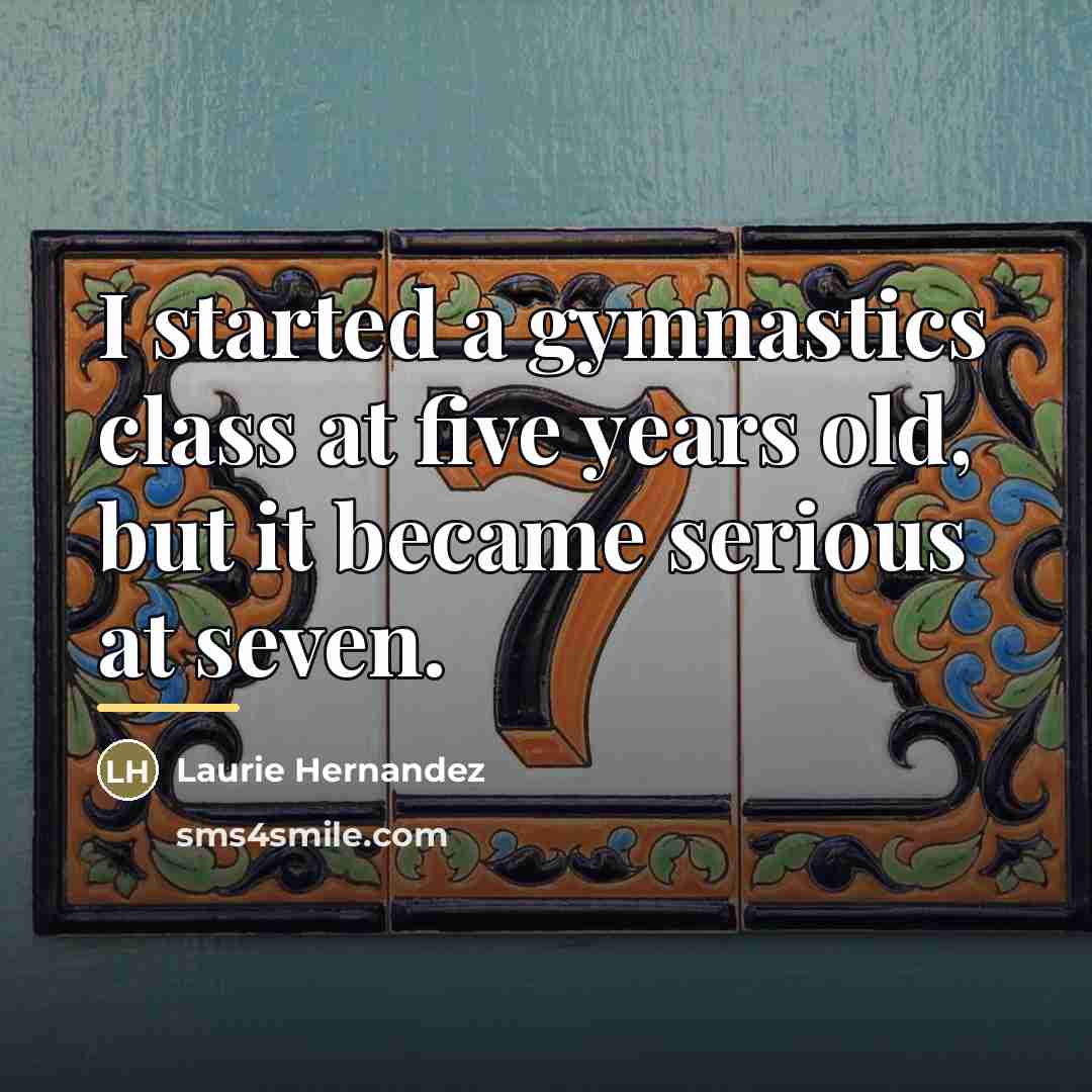“I started a gymnastics class at five years old, but…” quote by Laurie Hernandez