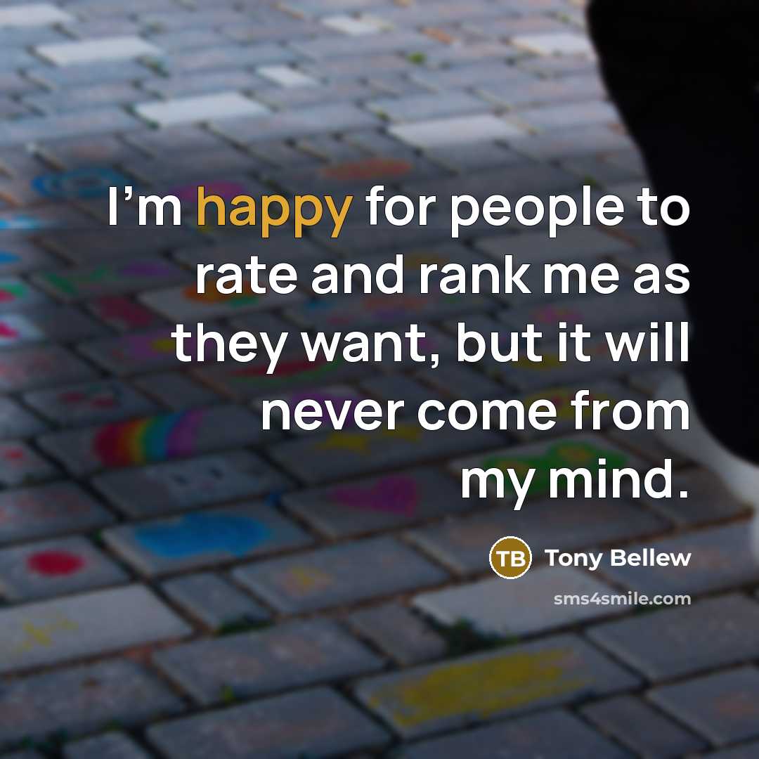 “I'm happy for people to rate and rank me as…” quote by Tony Bellew