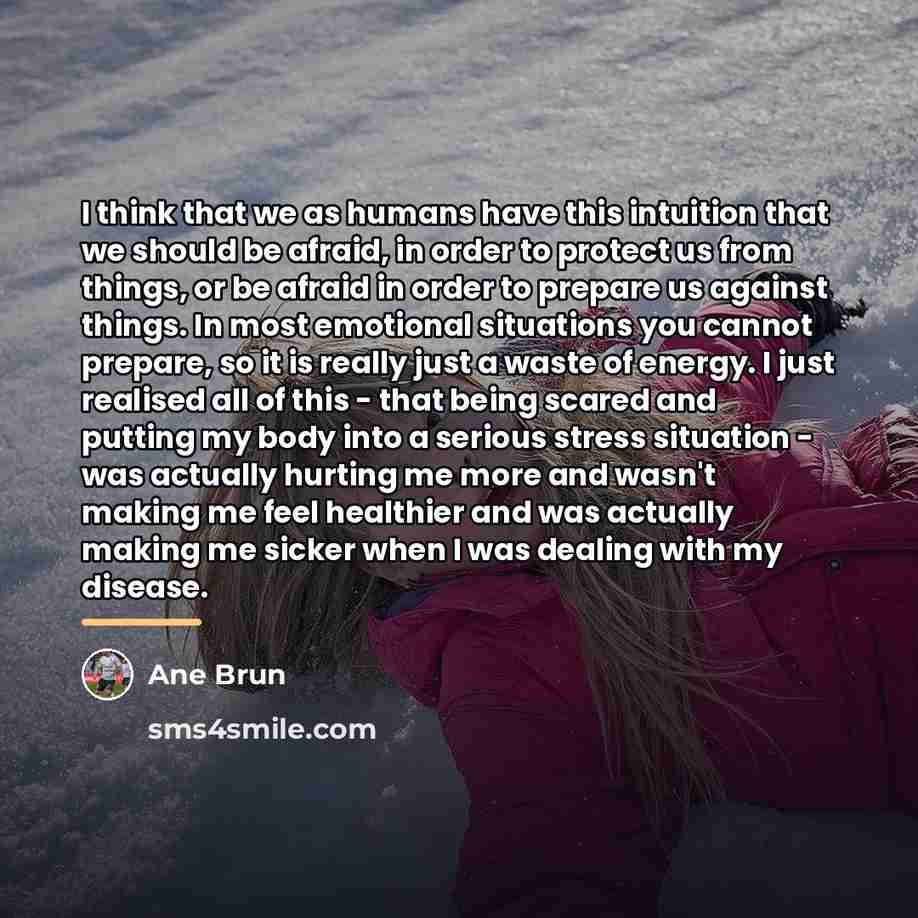 “I think that we as humans have this intuition that…” quote by Ane Brun