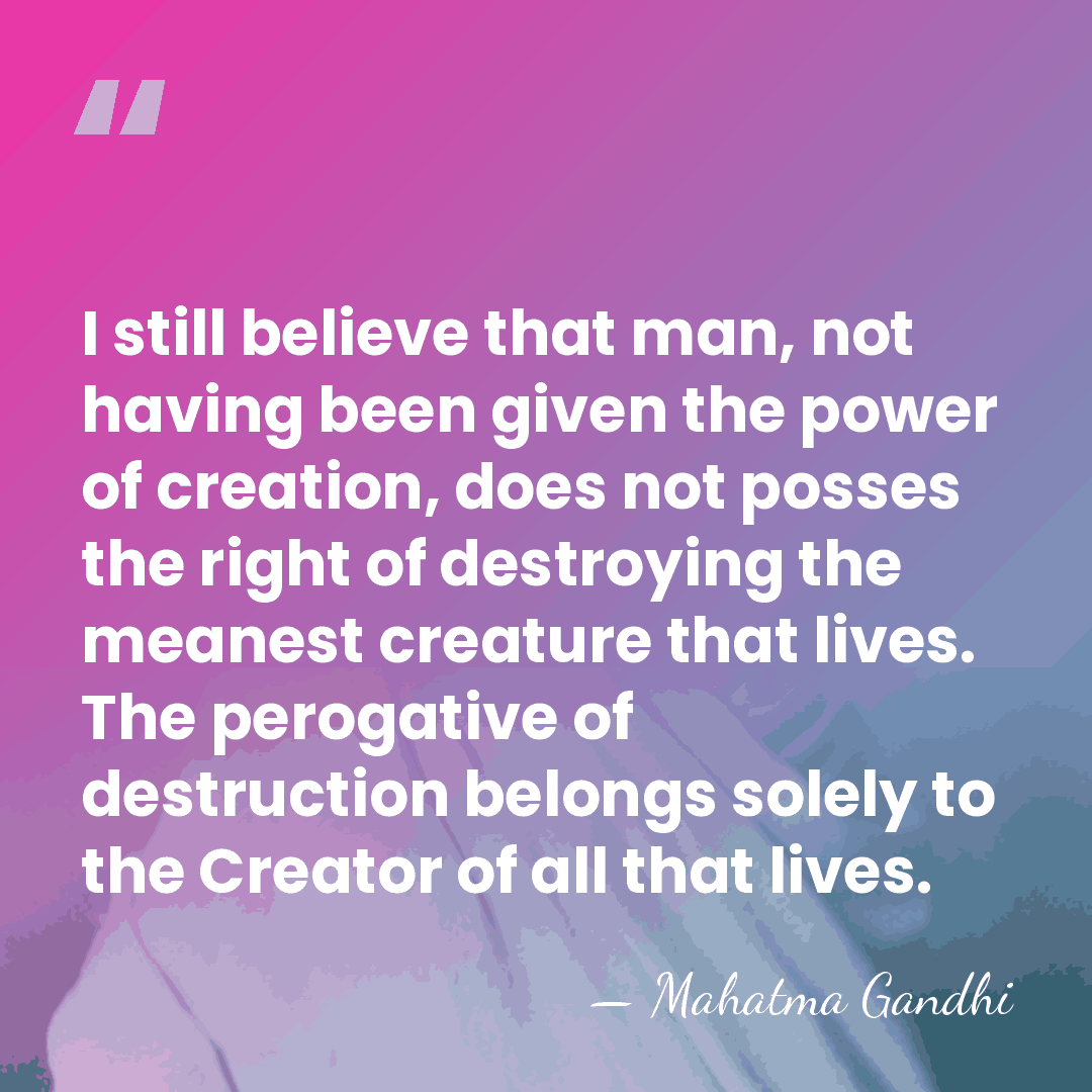 I still believe that man, not having been given the power of&hellip; - Mahatma Gandhi